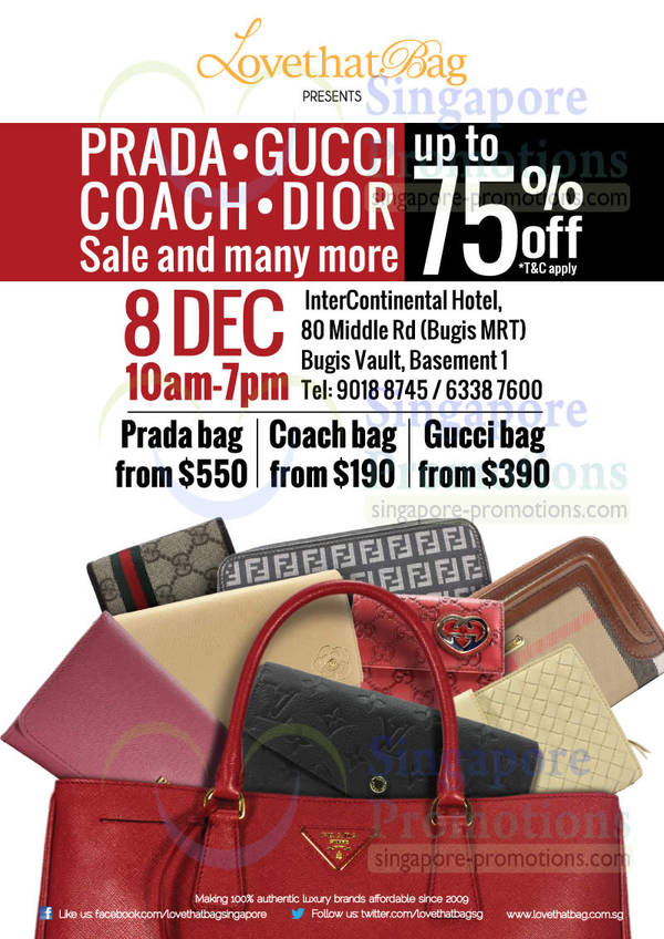 Featured image for (EXPIRED) LovethatBag Branded Handbags Sale Up To 75% Off @ InterContinental Hotel 8 Dec 2012