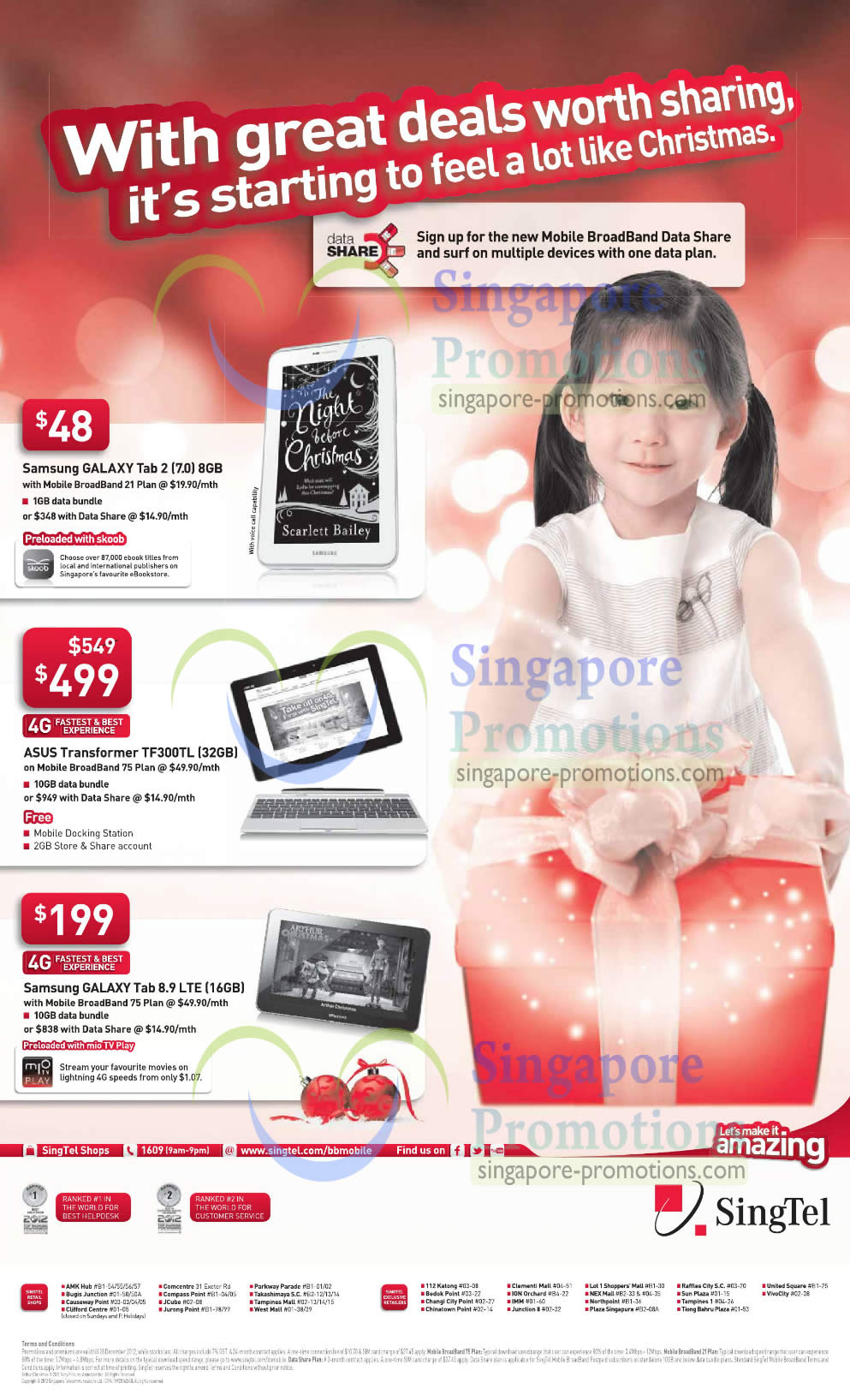 Featured image for Singtel Smartphones, Tablets, Home / Mobile Broadband &amp; Mio TV Offers 22 - 28 Dec 2012