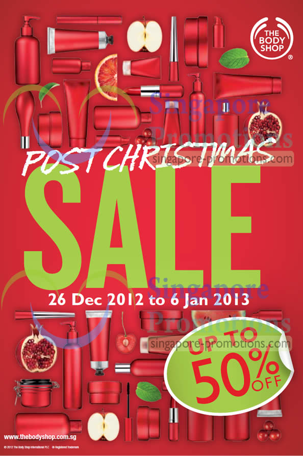 Featured image for (EXPIRED) The Body Shop Post Christmas Sale Offers & Price List 26 Dec 2012 – 6 Jan 2013