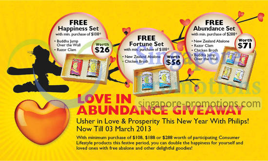 25 Jan Free Abalone Gifts With Minimum Purchase