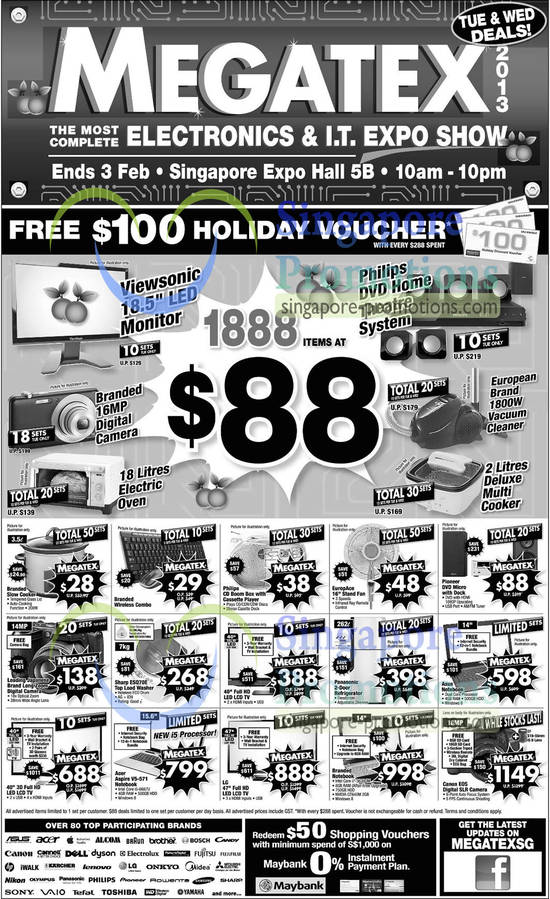 28 Jan 88 Dollar Deals, Sharp ESQ70E Washer, Acer Aspire V5-571 Notebook