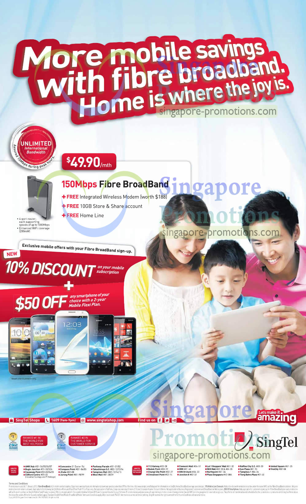 Featured image for Singtel Smartphones, Tablets, Home / Mobile Broadband & Mio TV Offers 5 - 11 Jan 2013