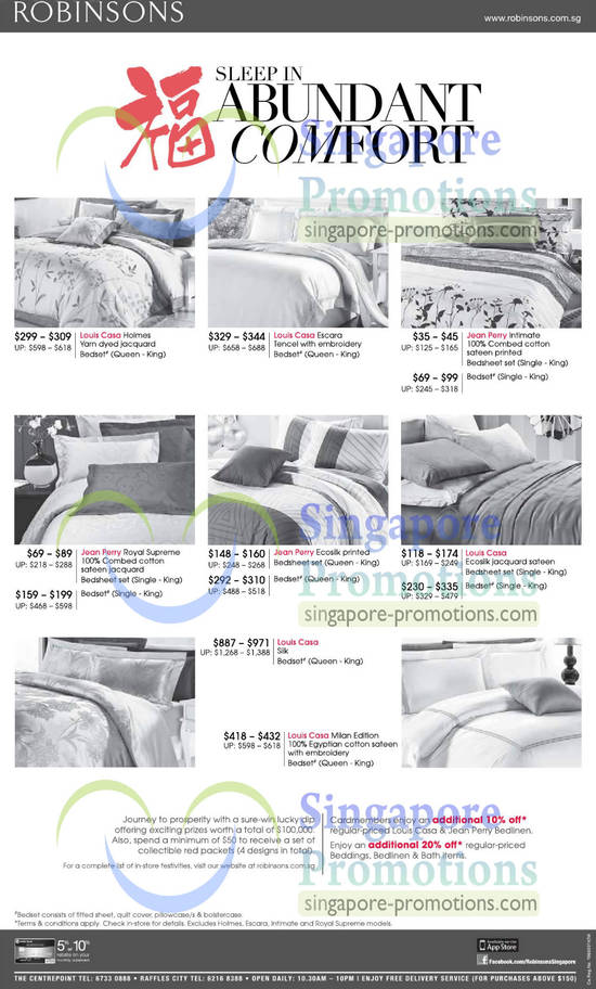 Bedsheet Sets, Jean Perry, Louis Casa