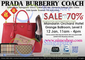 Featured image for (EXPIRED) Nimeshop Branded Handbags Sale Up To 70% Off @ Mandarin Orchard Hotel 12 Jan 2013