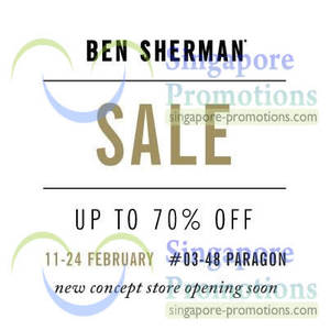 Featured image for (EXPIRED) Ben Sherman Up To 70% Off Storewide @ Paragon 11 – 24 Feb 2013