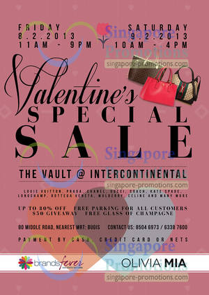 Featured image for (EXPIRED) Brandsfever Handbags Sale Up To 80% Off @ InterContinental Hotel 8 – 9 Feb 2013