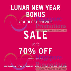 Featured image for (EXPIRED) F3 Up To 70% Off Topshop, Topman, Ben Sherman, Miss Selfridge & Dorothy Perkins 8 – 24 Feb 2013