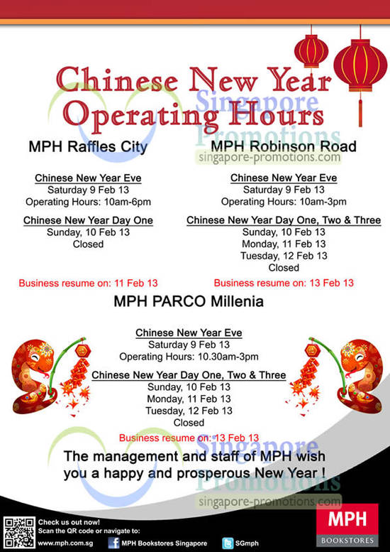 MPH CNY Operating Hours