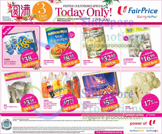 NTUC Fairprice 7 Feb 2013