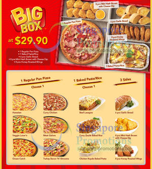 Featured image for Pizza Hut Delivery New $29.90 Big Box Combo Meal 25 Feb 2013