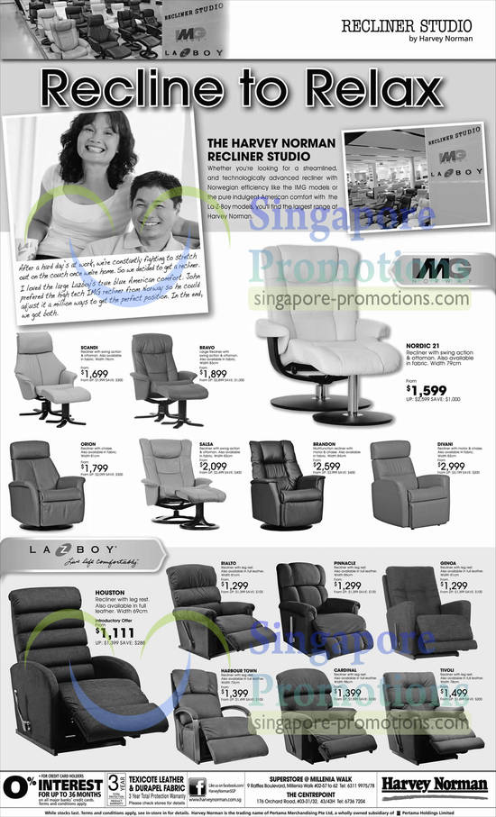 Recliners, Scandi, Bravo, Nordic 21, Orion, Salsa, Brandon, Divani, Lazboy Houston