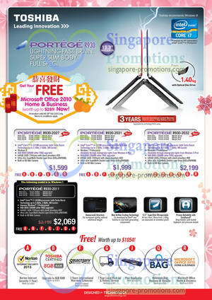 Featured image for (EXPIRED) Toshiba Notebook With FREE MS Office 2010 H&B Promo 7 – 28 Feb 2013