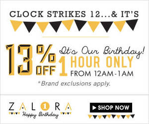 Featured image for (EXPIRED) Zalora One Hour Flash Sale 13% Off Almost Everything (Including Sale Items) 28 Feb 2013