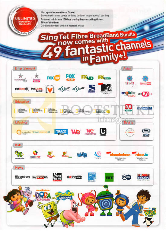 Fibre Broadband Mio TV Family Plus Channels