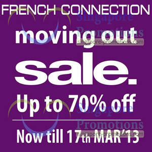 Featured image for (EXPIRED) French Connection (FCUK) Up To 70% Off Promotion @ Marina Bay Sands 7 – 17 Mar 2013