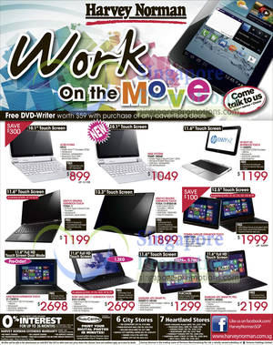 Featured image for (EXPIRED) Harvey Norman Ultrabooks & Notebooks Offers 1 – 6 Mar 2013