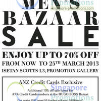 Featured image for (EXPIRED) Isetan Scotts Hugo Boss Men’s Apparel Up To 70% Off 15 – 25 Mar 2013