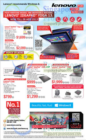 Featured image for (EXPIRED) Lenovo Notebooks & AIO Desktop PC Offers 15 – 26 Mar 2013