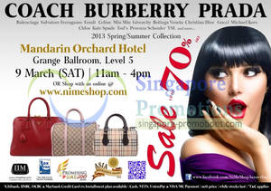 Featured image for (EXPIRED) Nimeshop Branded Handbags Sale Up To 70% Off @ Mandarin Orchard Hotel 9 Mar 2013