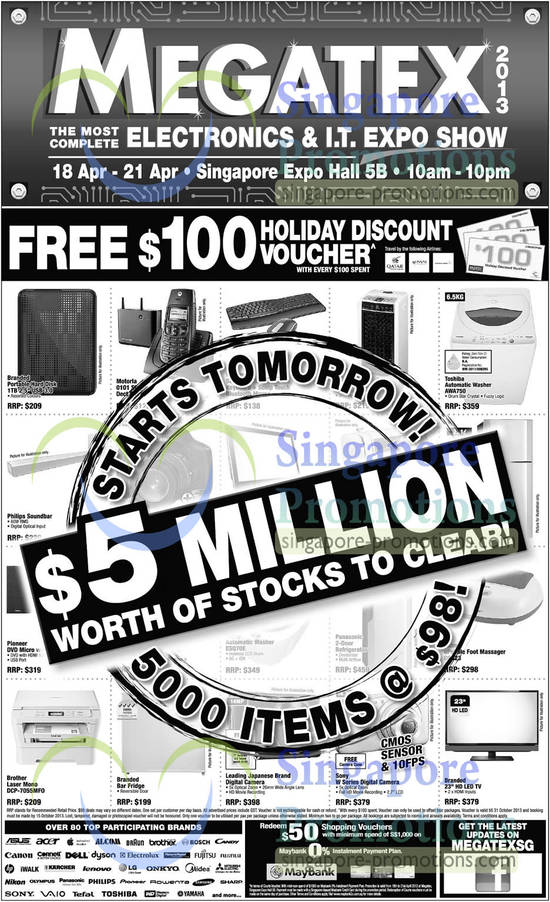 17 Apr Five Million Worth of Stocks To Clear, Free 100 Holiday Discount Voucher
