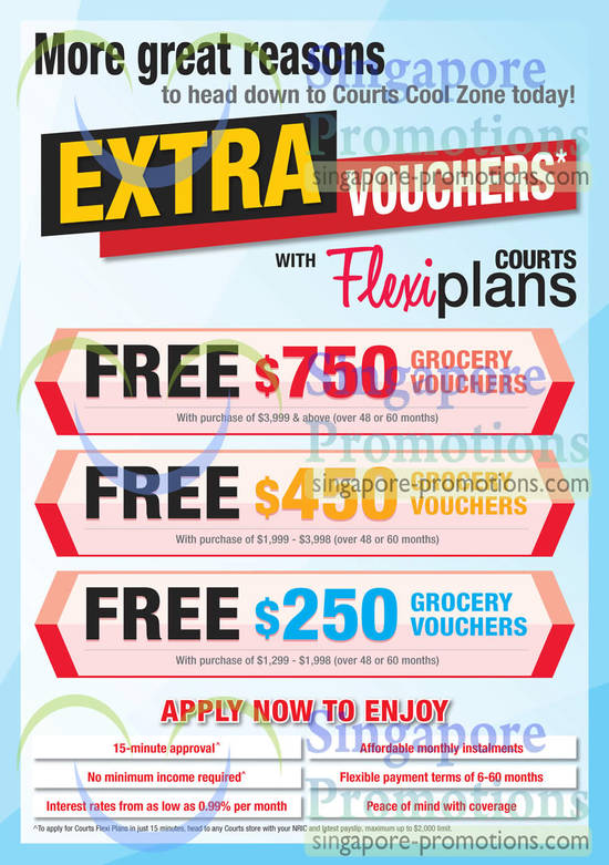 Courts Extra Vouchers with Flexi Plans