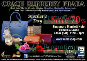 Featured image for (EXPIRED) Nimeshop Branded Handbags Sale Up To 70% Off @ Marriott Hotel 4 May 2013