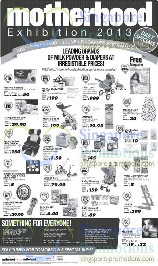 1 Jun Pampers, Silver Cross Travel System, Jarrons n Co Funtrikes, Spring Maternity Troller, Bette Bonny Diaper