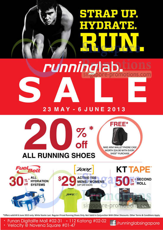 20 Percent Off Running Shoes, 30 Percent Hydration Systems