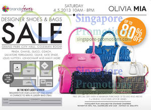 Featured image for (EXPIRED) Brandsfever Handbags Sale Up To 80% Off @ Grand Park City Hall 4 May 2013