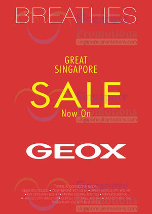 Featured image for (EXPIRED) Geox Great Singapore Sale Promotion 21 May 2013