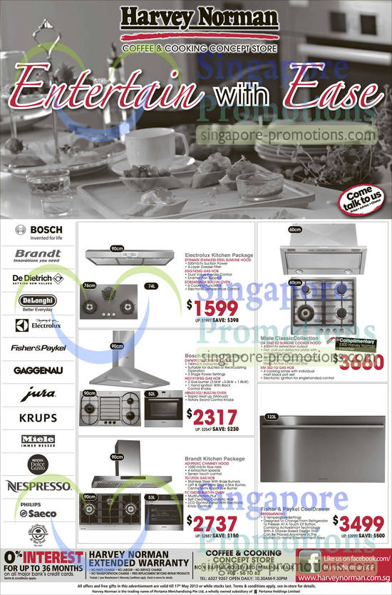 Kitchen Packages Electrolux, Bosch, Miele, Brandt, Fisher n Paykel