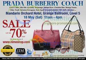Featured image for (EXPIRED) Nimeshop Branded Handbags Sale Up To 70% Off @ Mandarin Orchard Hotel 18 May 2013