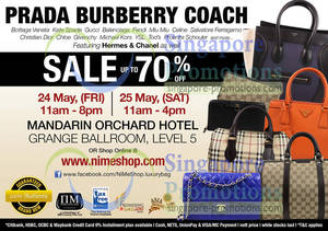 Featured image for (EXPIRED) Nimeshop Branded Handbags Sale Up To 70% Off @ Mandarin Orchard Hotel 24 – 25 May 2013