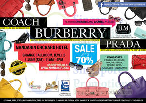 Featured image for (EXPIRED) Nimeshop Branded Handbags Sale Up To 70% Off @ Mandarin Orchard Hotel 1 Jun 2013