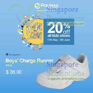 Featured image for (EXPIRED) Payless Shoesource 20% Off Kids Shoes Promo 17 May – 9 Jun 2013