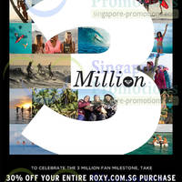 Featured image for (EXPIRED) Roxy 30% Off Entire Purchase Promo 30 May – 2 Jun 2013