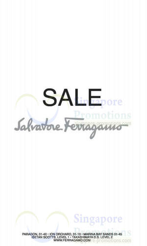 Featured image for (EXPIRED) Salvatore Ferragamo Mid Year SALE 25 May 2013