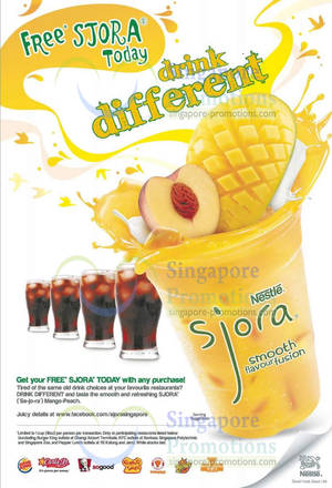 Featured image for (EXPIRED) Sjora FREE Drink With Any Purchase @ BK, KFC, Popeyes & More 31 May 2013