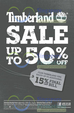 Featured image for (EXPIRED) Timberland Mid Year Sale Up To 50% Off Promo 23 May – 7 Jul 2013