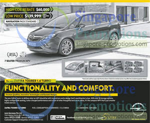 Featured image for Opel Zafira Tourer 1.4 Turbo Features & Price 4 May 2013