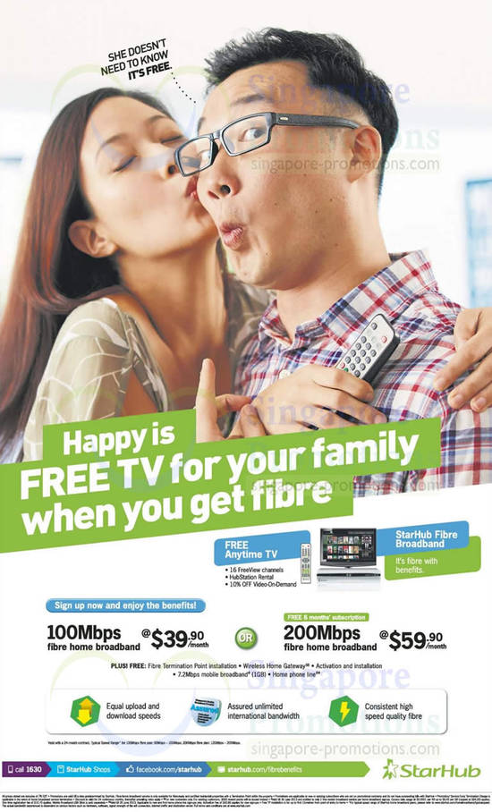 Fibre Broadband 100Mbps, 200Mbps, Free 6 Months