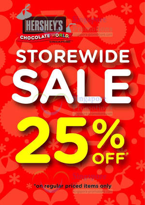 Featured image for (EXPIRED) Hershey’s 25% Off Storewide Sale @ Selected Locations 1 Jun 2013