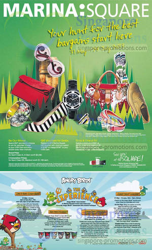 Featured image for (EXPIRED) Marina Square Hunt For Best Bargains & Angry Birds Promos & Activities 31 May – 28 Jul 2013