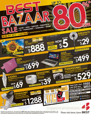 Featured image for (EXPIRED) Best Denki Bazaar Sale Up To 80% Off @ Entrepreneur Business Centre 23 Jul 2013
