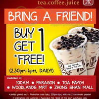 Featured image for Gong Cha 1 For 1 Drink of the Day Promo @ Selected Outlets 26 Jul 2013
