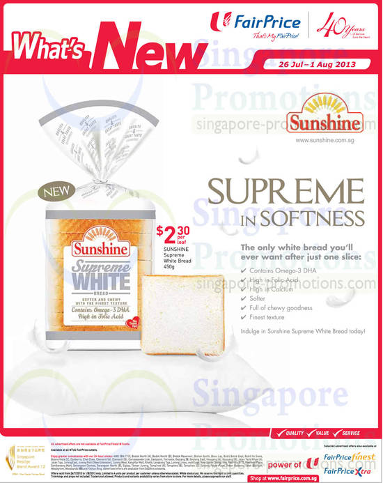 NTUC Sunshine Bread 26 Jul 2013