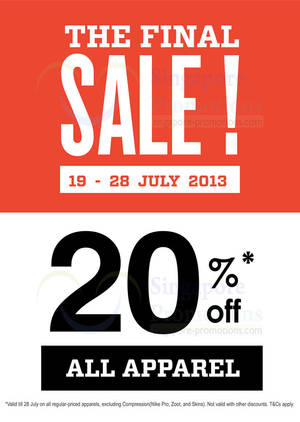 Featured image for (EXPIRED) Running Lab 20% Off All Apparel Promo 22 – 28 Jul 2013
