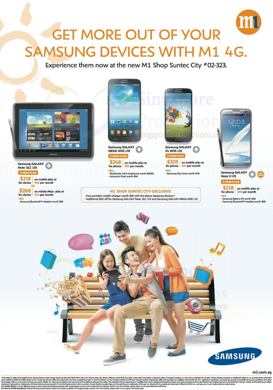 Featured image for M1 Smartphones, Tablets & Home/Mobile Broadband Offers 20 - 26 Jul 2013