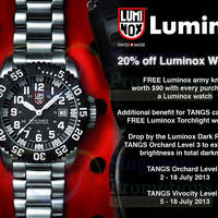 Featured image for (EXPIRED) Tangs 20% Off Luminox Watches 2 – 18 Jul 2013