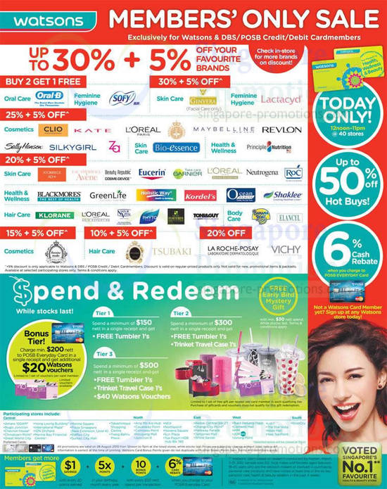 28 Aug Up To 30 Percent Off, Brand Discounts, Spend n Redeem, Tiers